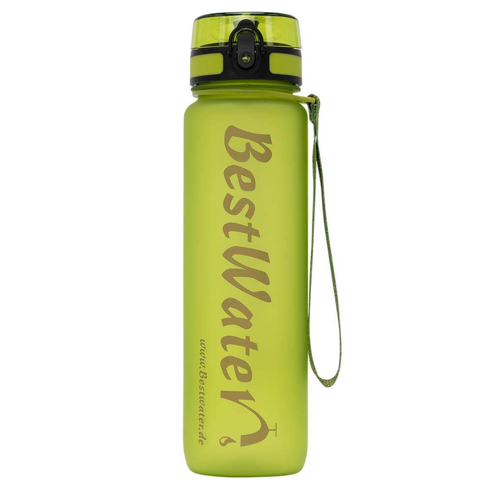 TRITAN Trinkflasche (Gr. L) Frosty-Look 1000 ml (hellgrün)