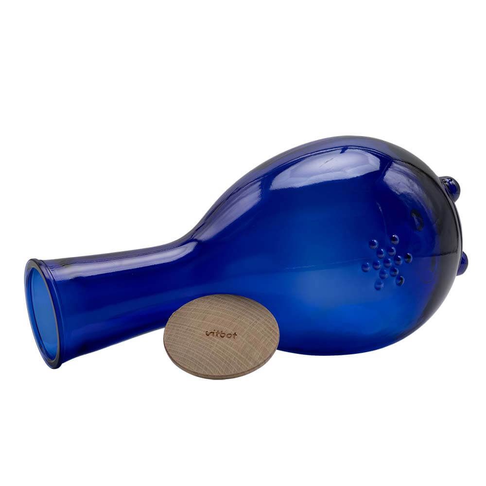 Glaskrug (Fruit of Life) 1200 ml (kobaltblau)