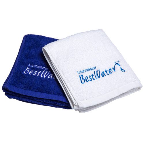 Handtuch mit BestWater Stickerei (blau)