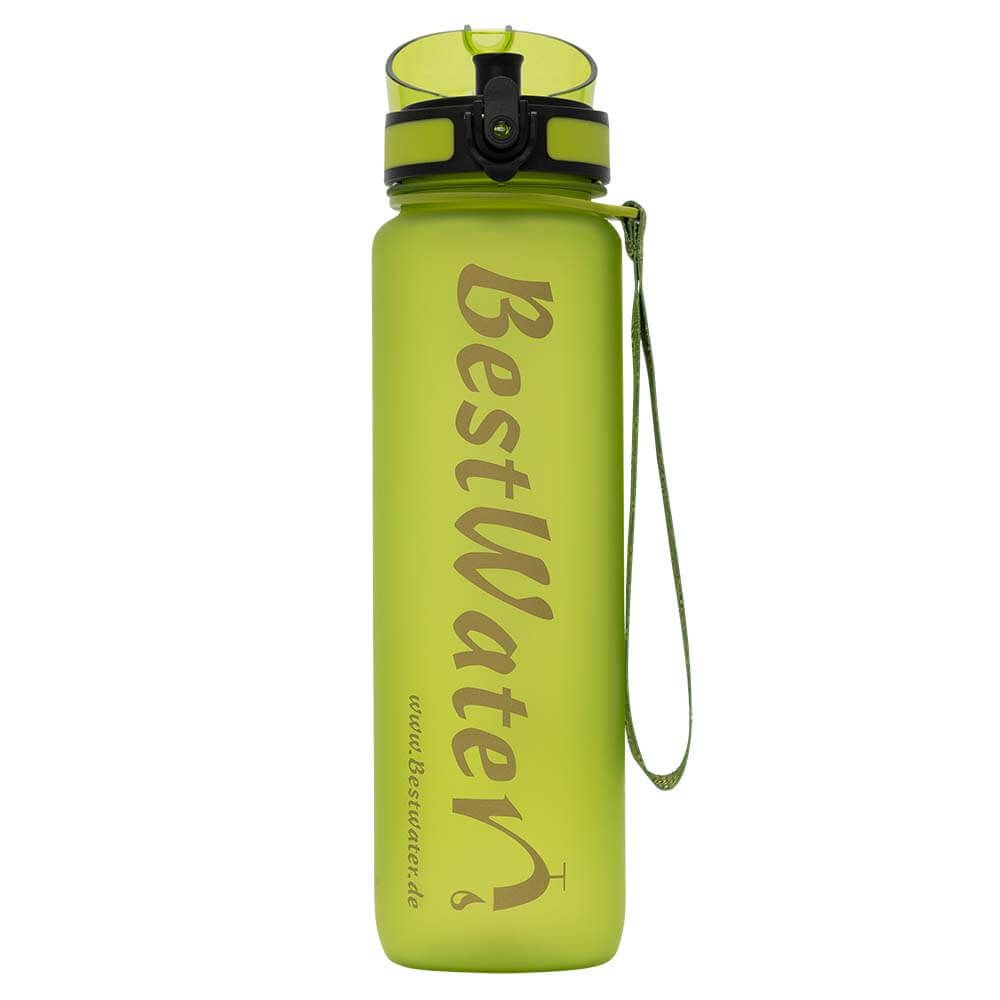 TRITAN Trinkflasche (Gr. L) Frosty-Look 1000 ml (hellgrün)