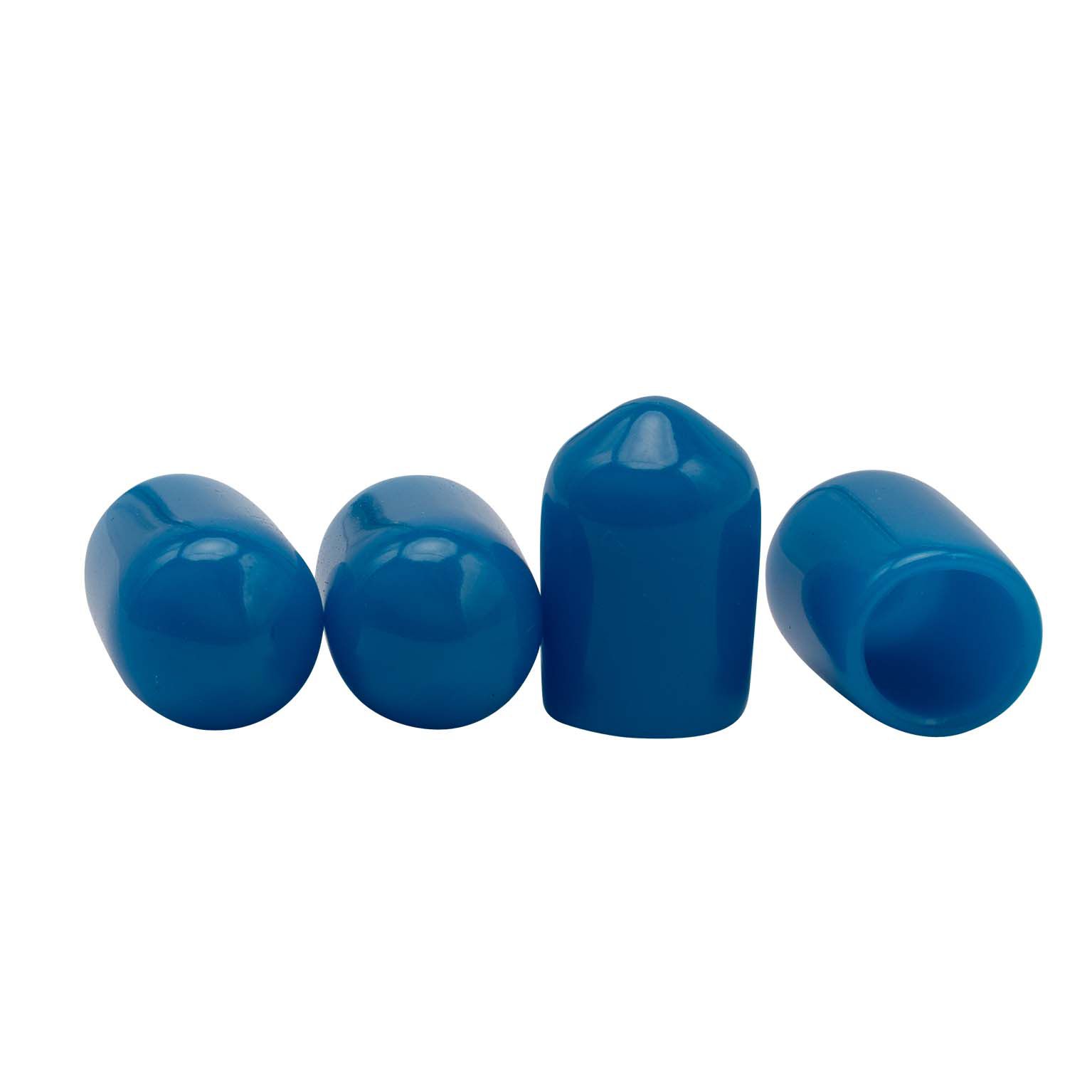Verschlußkappen 1/4 (4 Stück) Silikon blau
