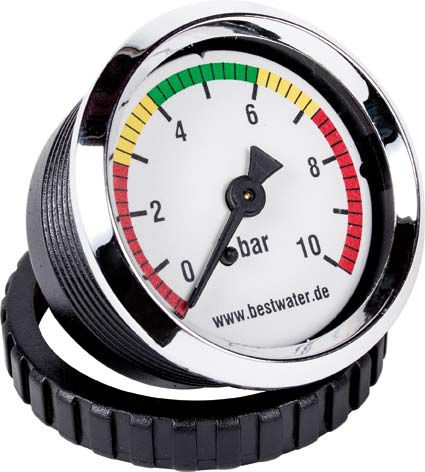 Druckmanometer 50 mm 0-10 bar inkl. 062082 Steckverbinder