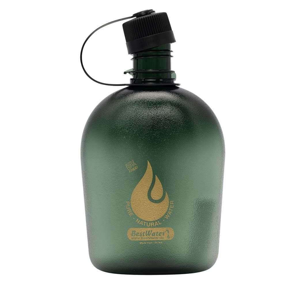 TRITAN Trinkflasche (Gr. 2) Military-Look 1000 ml (dunkelgrün)