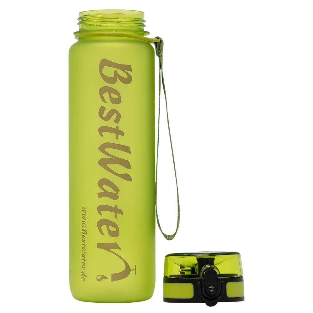 TRITAN Trinkflasche (Gr. L) Frosty-Look 1000 ml (hellgrün)