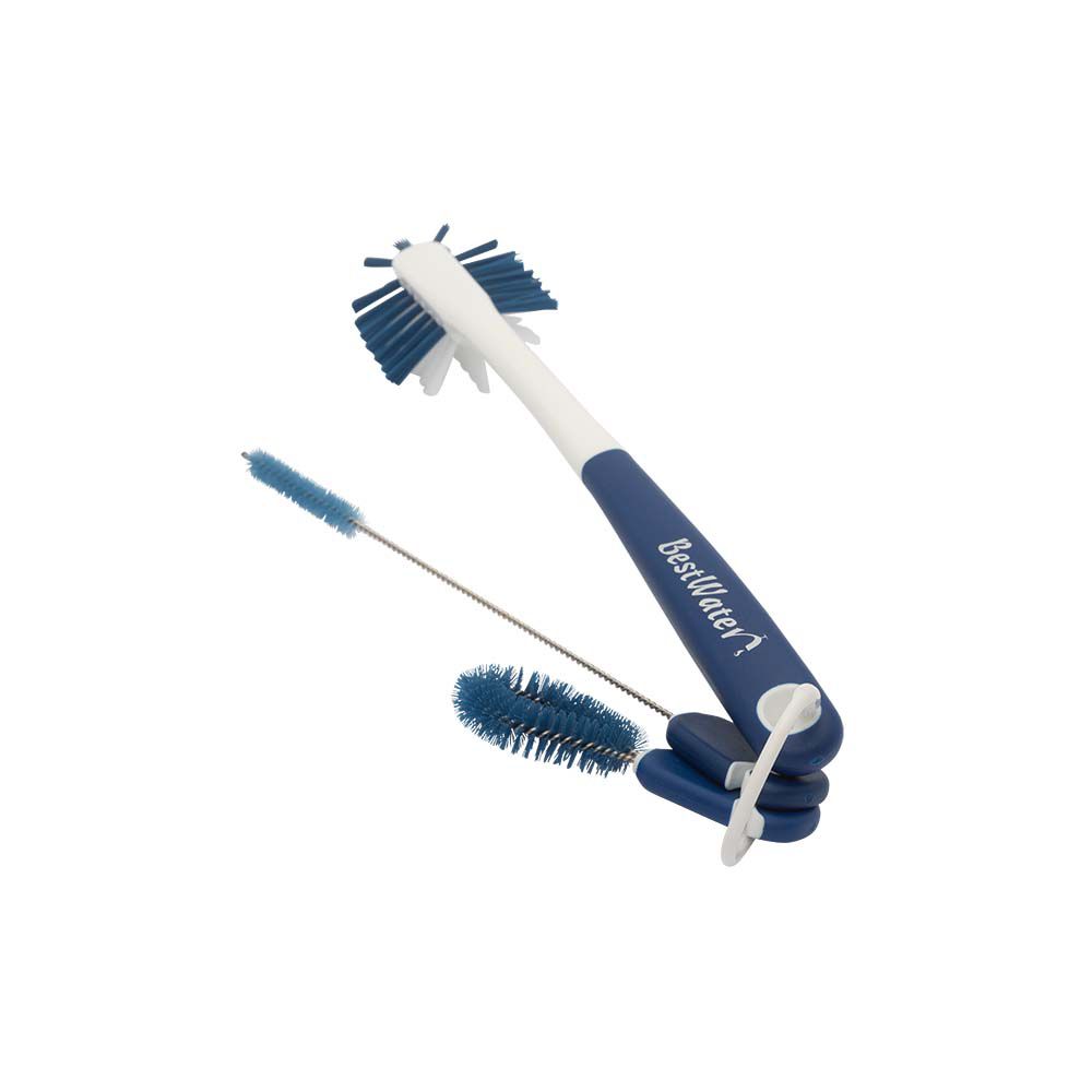 Bürstenset für Tritan-Trinkflaschen - 3-teilig - 35 cm, blau-weiss 7276128