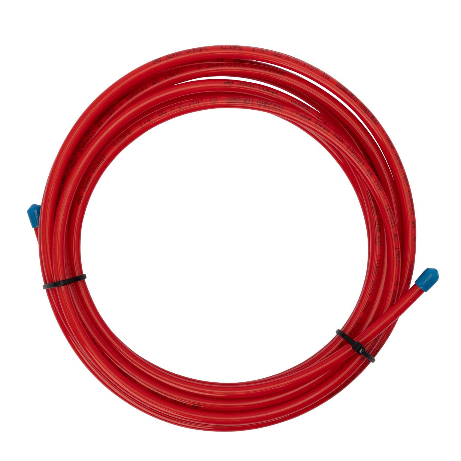 Kunststoffschlauch 1/4" 1LM rot