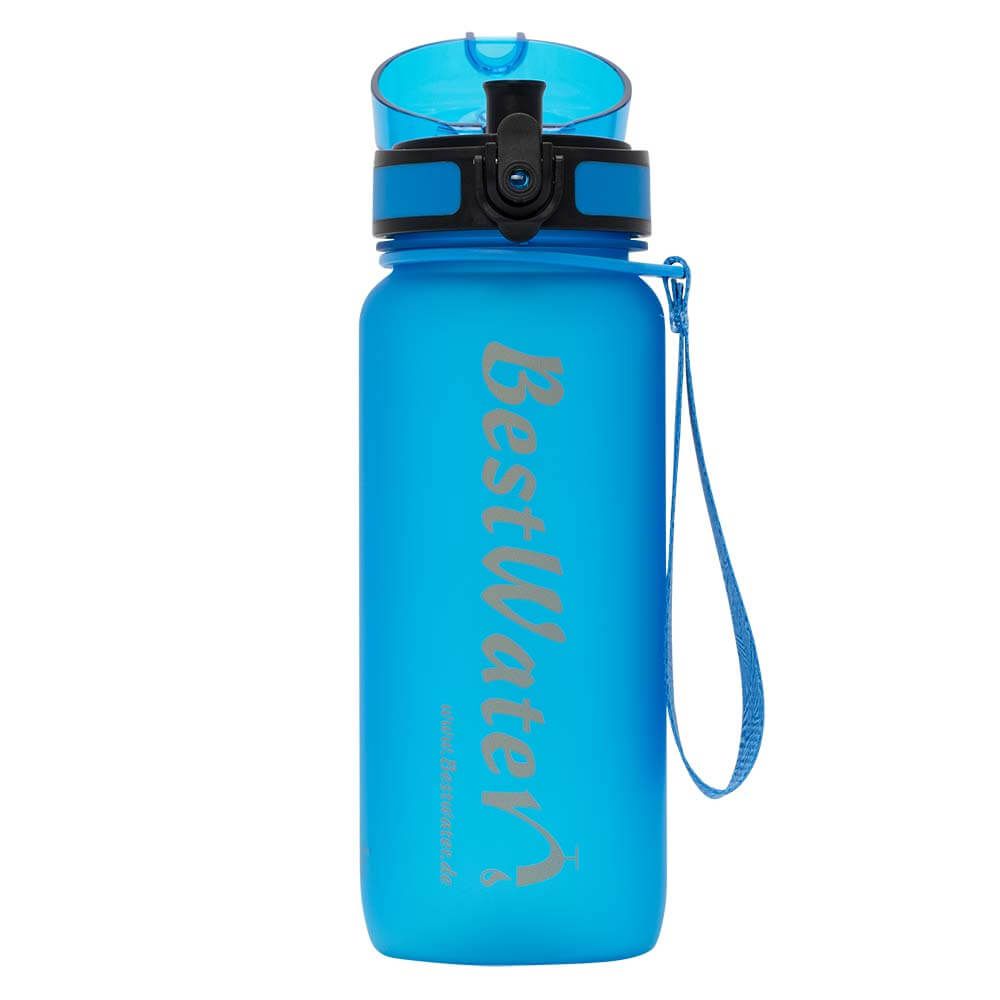 TRITAN Trinkflasche (Gr. L) Frosty-Look 650 ml (dunkelblau)