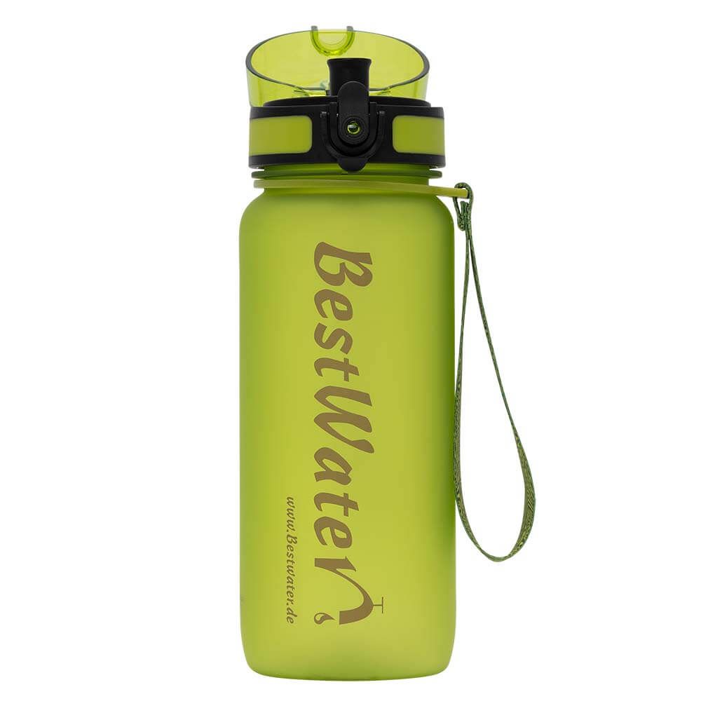 TRITAN Trinkflasche (Gr. L) Frosty-Look 650 ml (hellgrün)
