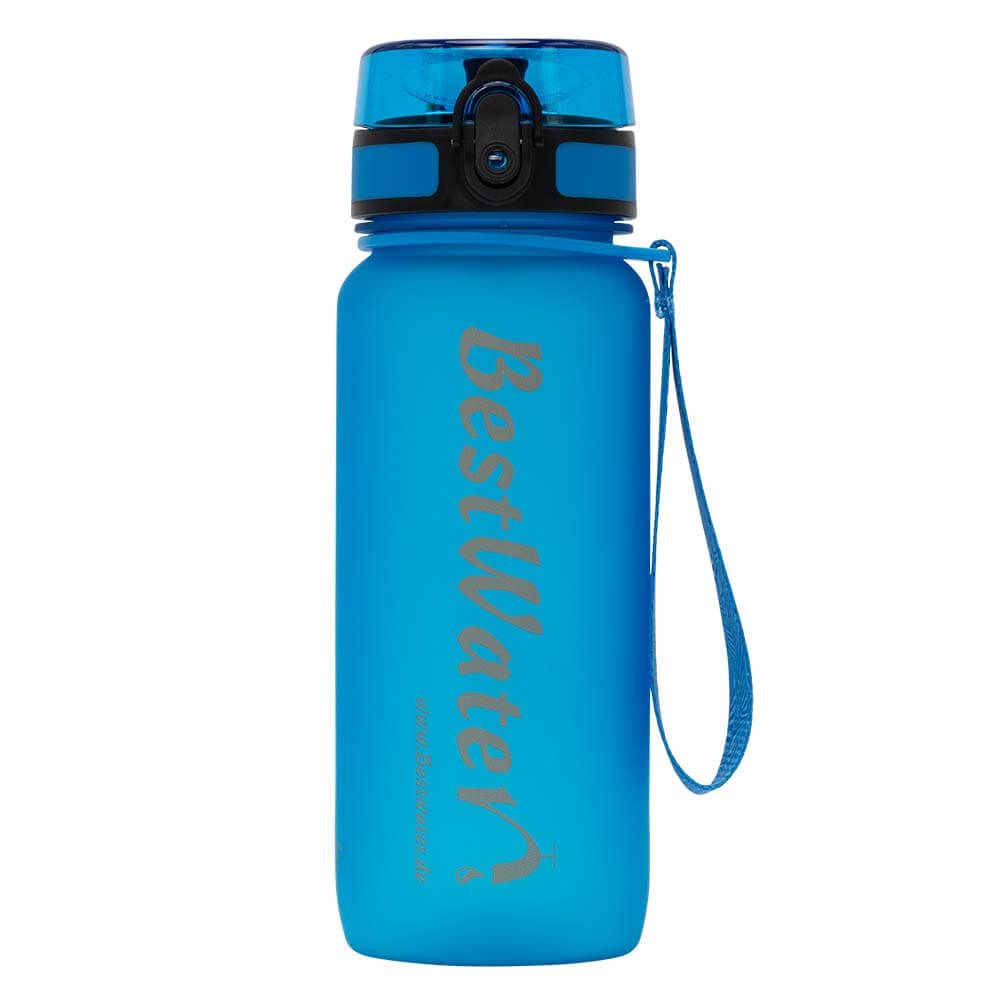 TRITAN Trinkflasche (Gr. L) Frosty-Look 650 ml (dunkelblau)