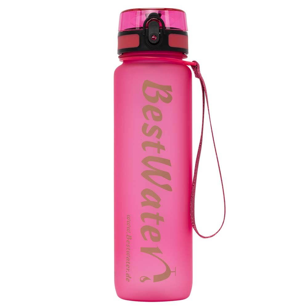 TRITAN Trinkflasche (Gr. L) Frosty-Look 1000 ml (pink)