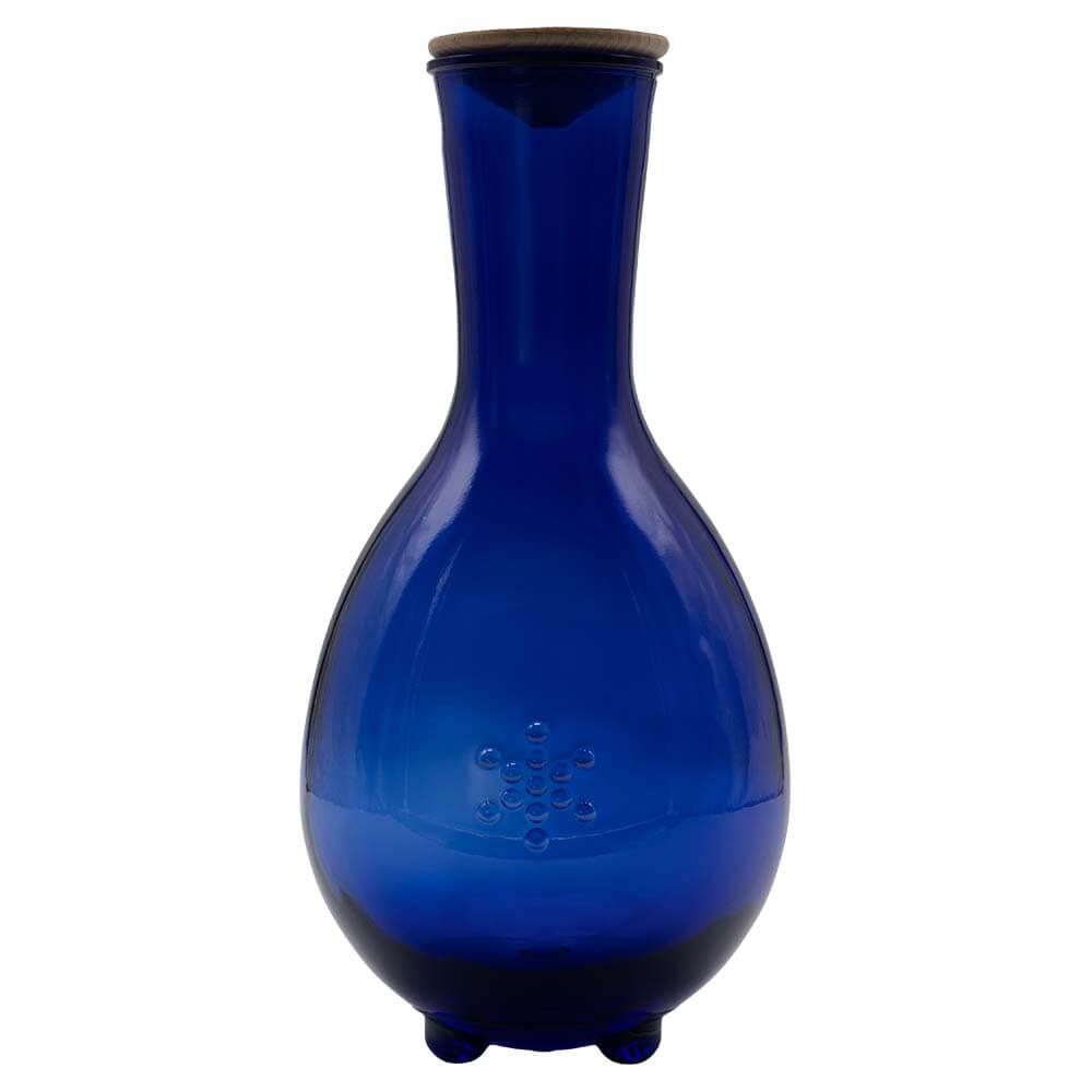 Glaskrug (Fruit of Life) 1200 ml (kobaltblau)